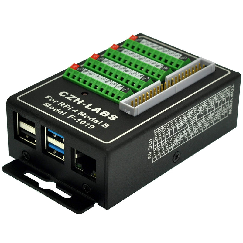 RPi Screw Terminal Block Breakout Module with Aluminum Enclosure. for Raspberry Pi 4 Model B For Pi 4B