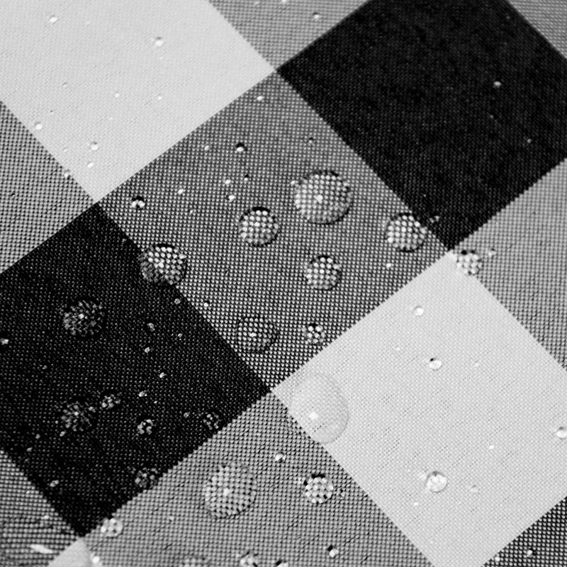 Hiasan Checkered Square Tablecloth - Stain Resistant, Waterproof and Wrinkle Resistant Washable Table Cloth for Dining Room, 54 x 54 Inch, Black and White Gingham Pattern 54" x 54"