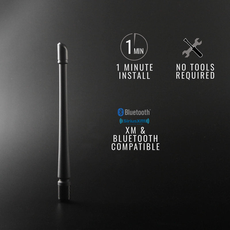 Rydonair Antenna Compatible with Harley Davidson 1998-2021 | 7 inches Flexible Rubber Antenna Replacement | Designed for Optimized FM/AM Reception