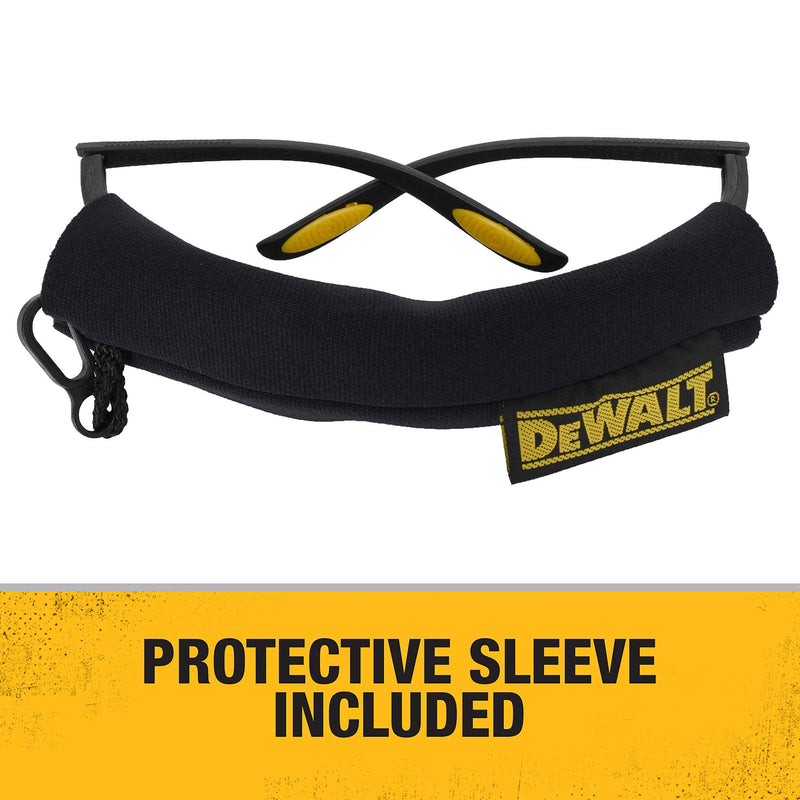 Dewalt DPG59-130C Reinforcer Rx-Bifocal 3.0 Clear Lens High Performance Protective Safety Glasses with Rubber Temples and Protective Eyeglass Sleeve