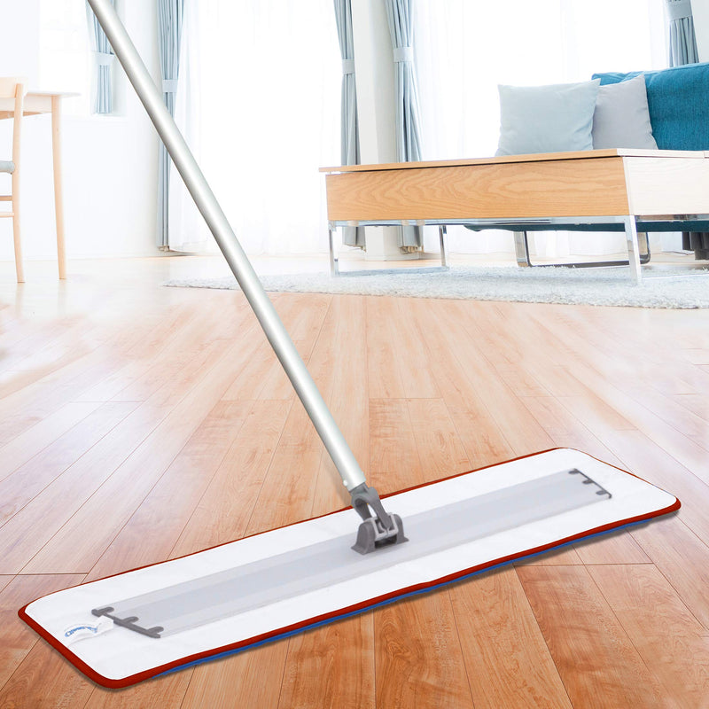 CleanAide All Purpose Mega Microfiber Mop Pads for 18 Inch Plate 6 Pack Red