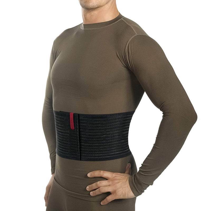 ORTONYX 6.25" Abdominal Binder for Men and Women / Postpartum Post-operative Post-surgery Wrap / Abdomen Navel Umbilical Hernia Support Belt / 524006 Black L/XXL Large/2X-Large (Pack of 1)