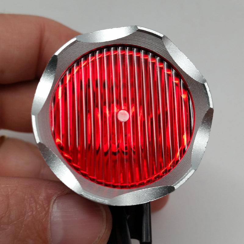 Bright Eyes 3-Pack (2 Clear, 1 Red) Diffuser Lens - for Use 1200 Lumen Rechargeable Bike Lights. Can Also Be Used for Other Similar Bike Lights.