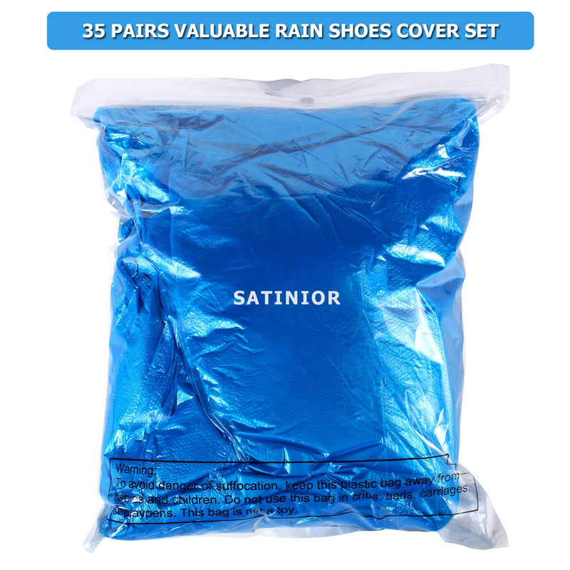 Disposable Boot Covers Plastic Long Waterproof Shoes Cover Over The Knee Shoes Cover for Men Women 40