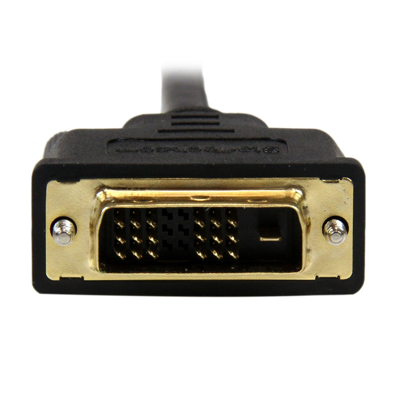 StarTech.com 2m Micro HDMI to DVI-D Cable - M/M - 2 meter Micro HDMI to DVI Cable - 19 pin HDMI (D) Male to DVI-D Male - 1920x1200 Video (HDDDVIMM2M),Black,6 ft / 2m 6 ft / 2m