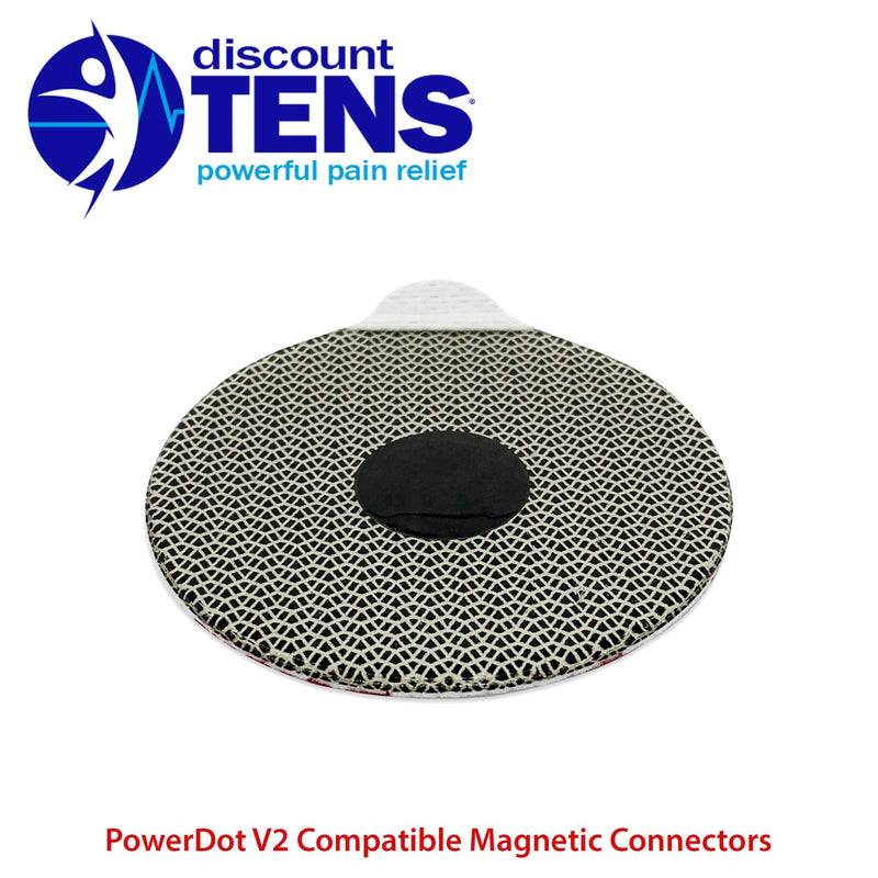 PowerDot 2.0 Compatible Electrodes with Magnetic Connector. 12 Premium PowerDot 2.0 Compatible Replacement Pads (Version 2 - Magnetic) Version 2.0 - Magnetic