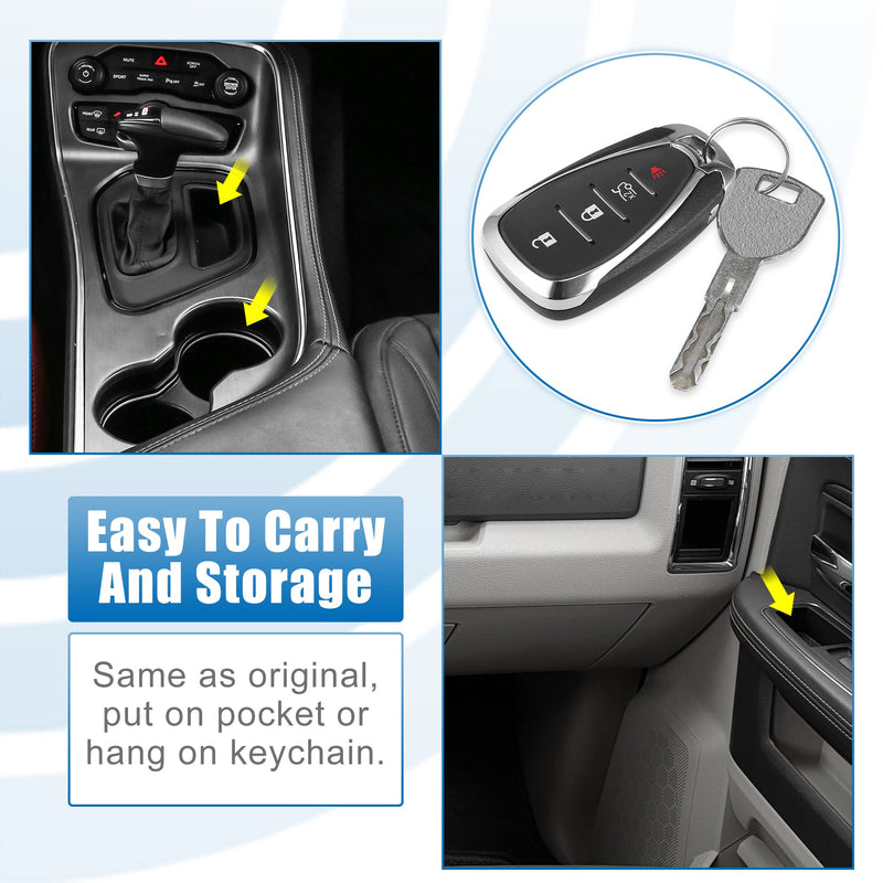X AUTOHAUX 4 Button Car Keyless Entry Remote Control Replacement Key Fob Proximity Smart Fob HYQ4EA for Chevy Malibu 2016-2018 433MHz 46 Chip