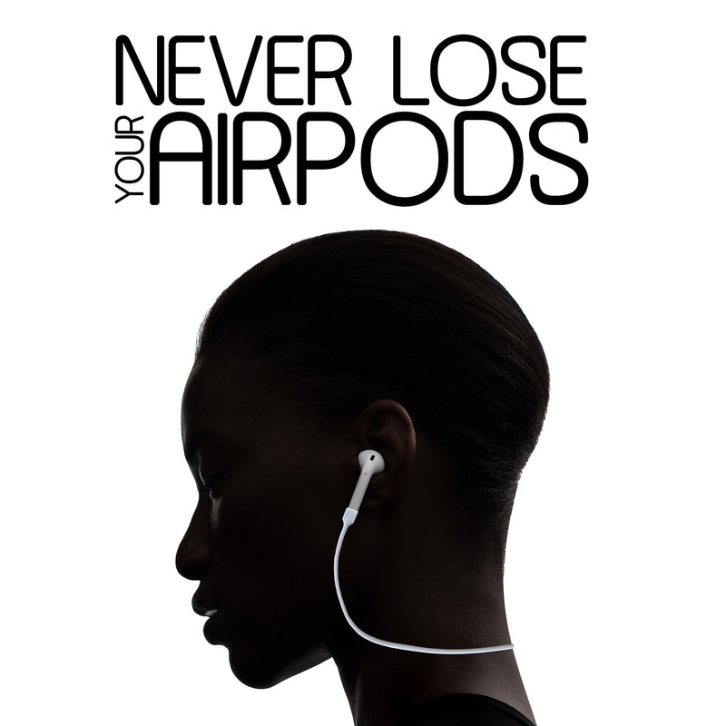 innoGadgets Strap for Apple AirPods | Smart Accessory â€“ Never Lose Your AirPod | Connector Wire Cable Cord for AirPods | White - 22 inches Strap for AirPods