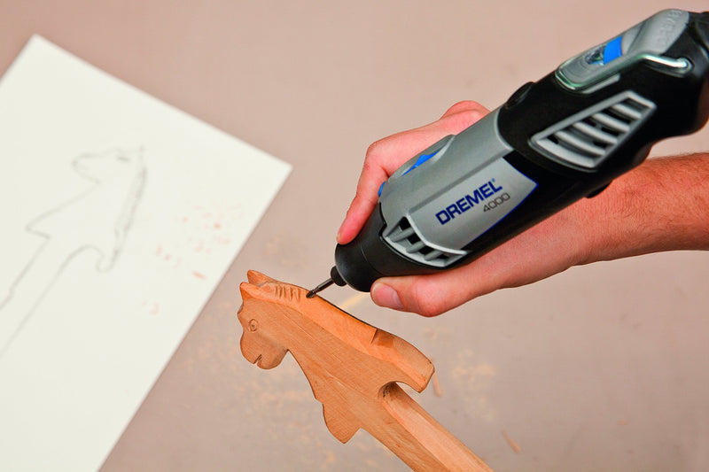 Dremel 115 high-speed milling cutter - accessory set for multifunctional tool with 2 milling cutters Ø 7.8 mm for shaping, hollowing, joints, slots and conical drilling in soft metal, plastic, wood Dremel 115