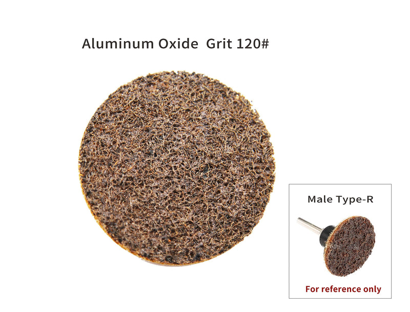 COSPOF 3 Inch Sanding Discs,25 Pack Coarse Quick Change Discs,Surface Conditioning Discs for Die Grinder(Brown-Coarse). Brown-Coarse