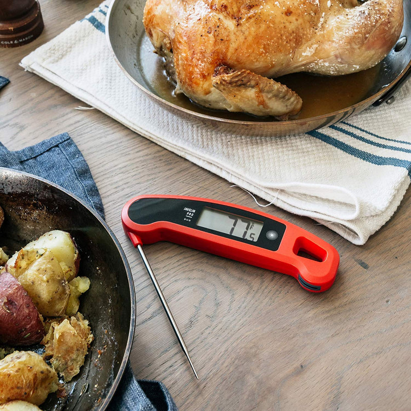 Lavatools Javelin PRO Duo Ambidextrous Backlit Professional Digital Instant Read Meat Thermometer for Kitchen, Food Cooking, Grill, BBQ, Smoker, Candy, Home Brewing, Coffee, and Oil Deep Frying Chipotle