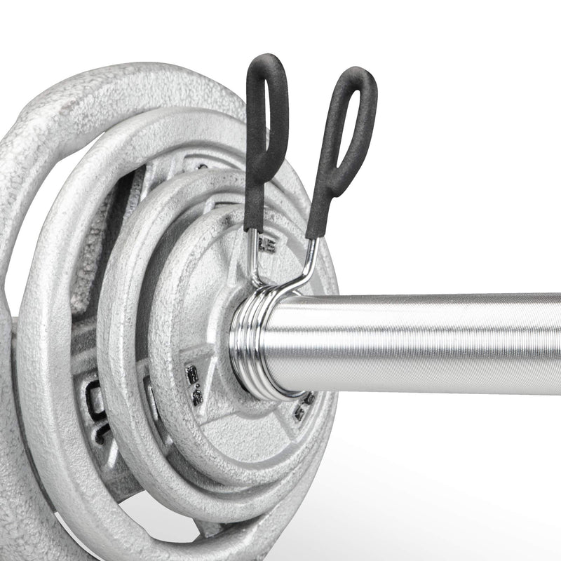 Marcy Weightlifting Accessory Spring Clip Collars for Weight Bar and Dumbbell Handles, Sold in Pair Olympic Bar