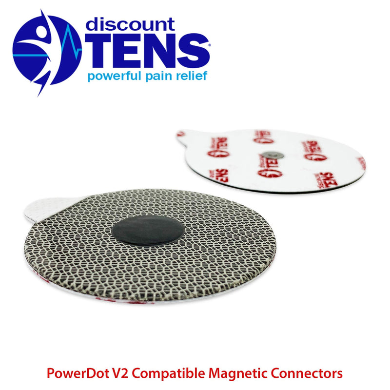 PowerDot 2.0 Compatible Electrodes with Magnetic Connector. 12 Premium PowerDot 2.0 Compatible Replacement Pads (Version 2 - Magnetic) Version 2.0 - Magnetic