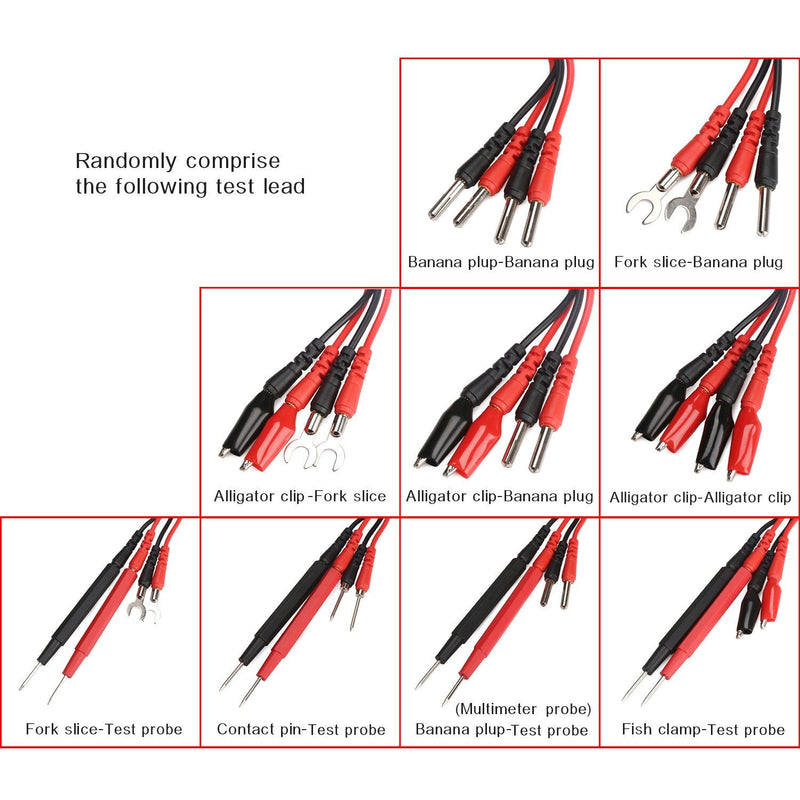 DROK® Multimeter Test Leads Kit, Replaceable Digital Multimeter Accessories, DMM Universal Combined Test Probes Cable Set, Banana Plugs Alligator Clips Replacements for Electronic Automotive