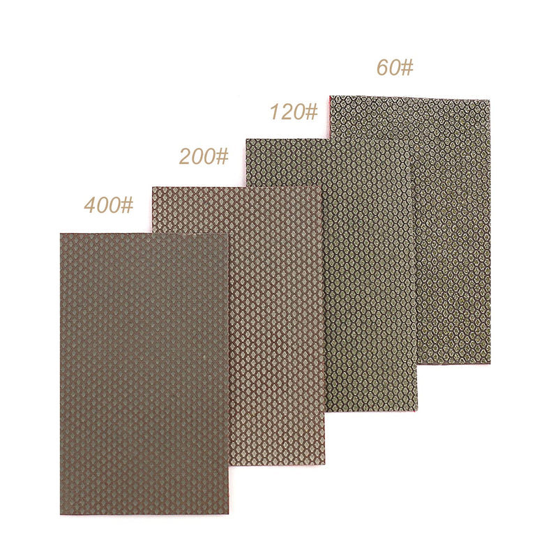 Z-Lion Diamond Abrasive Paper Sheets Diamond Sandpaper for Sanding Stone Glass Ceramic(4pcs/set) 37C-08