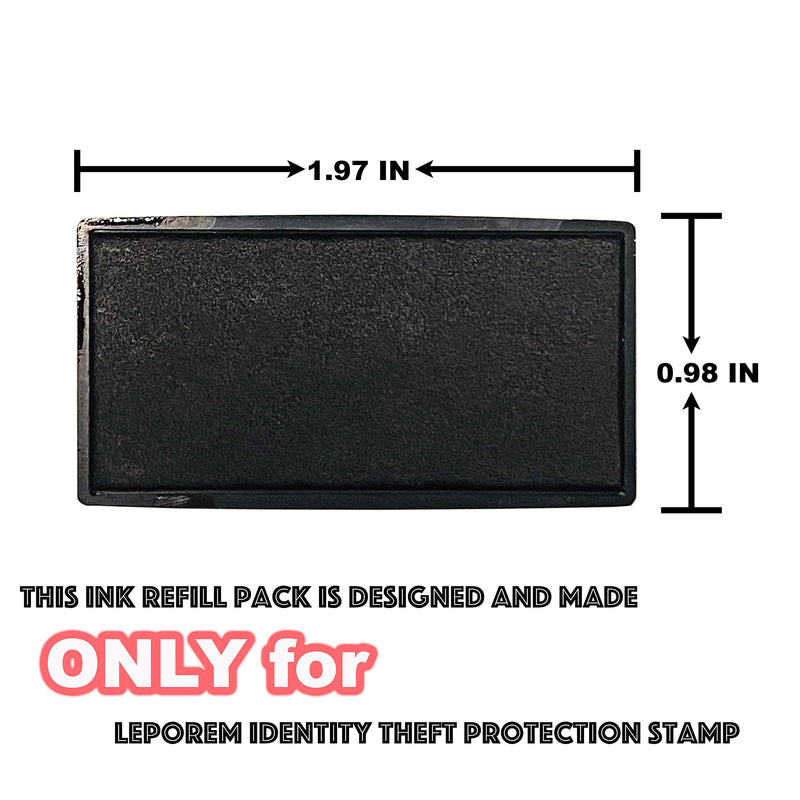 Guard Your ID Identity Protection Security Stamp Refill 2 Pack - Stamp Surface - Made only for Leporem Address Cover Stamp