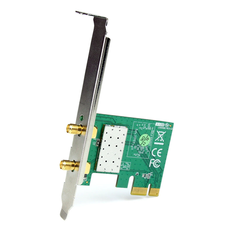 StarTech.com PCI Express Wireless N Card - 300 Mbps PCIe 802.11 b/g/n Network Adapter Card – 2T2R 2.2 dBi - PCIe Wireless Desktop Card (PEX300WN2X2)