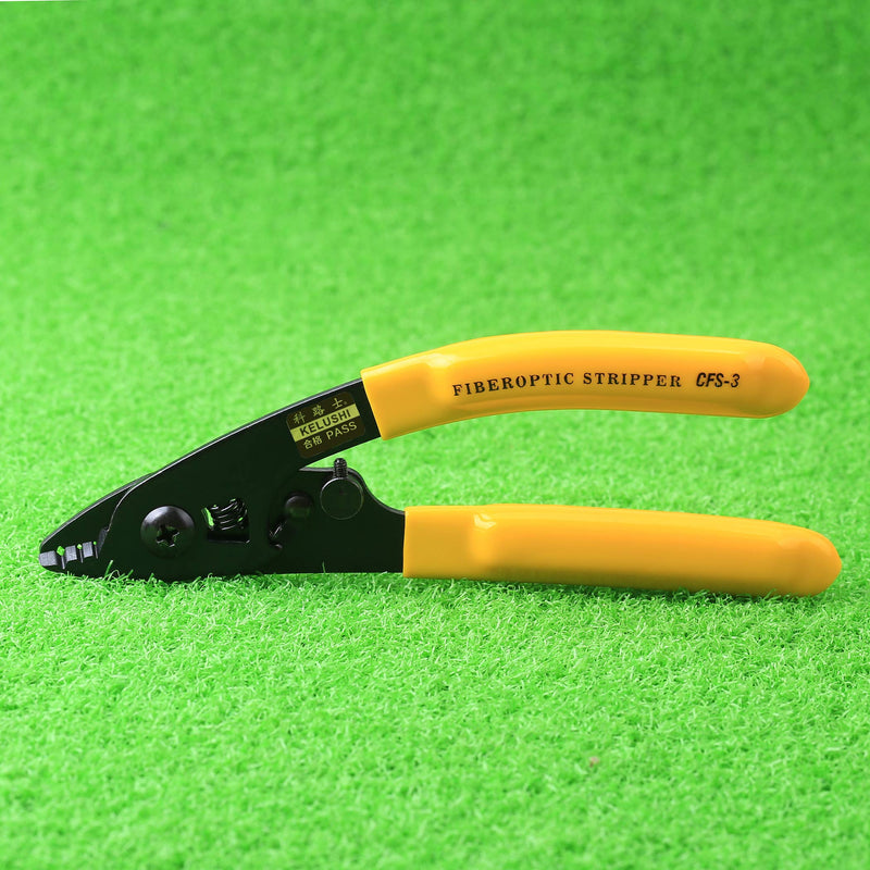 CFS-3 Fiber Optic Stripper three hole pigtail pliers upgraded For stripping 125μm 250μm fiber coating