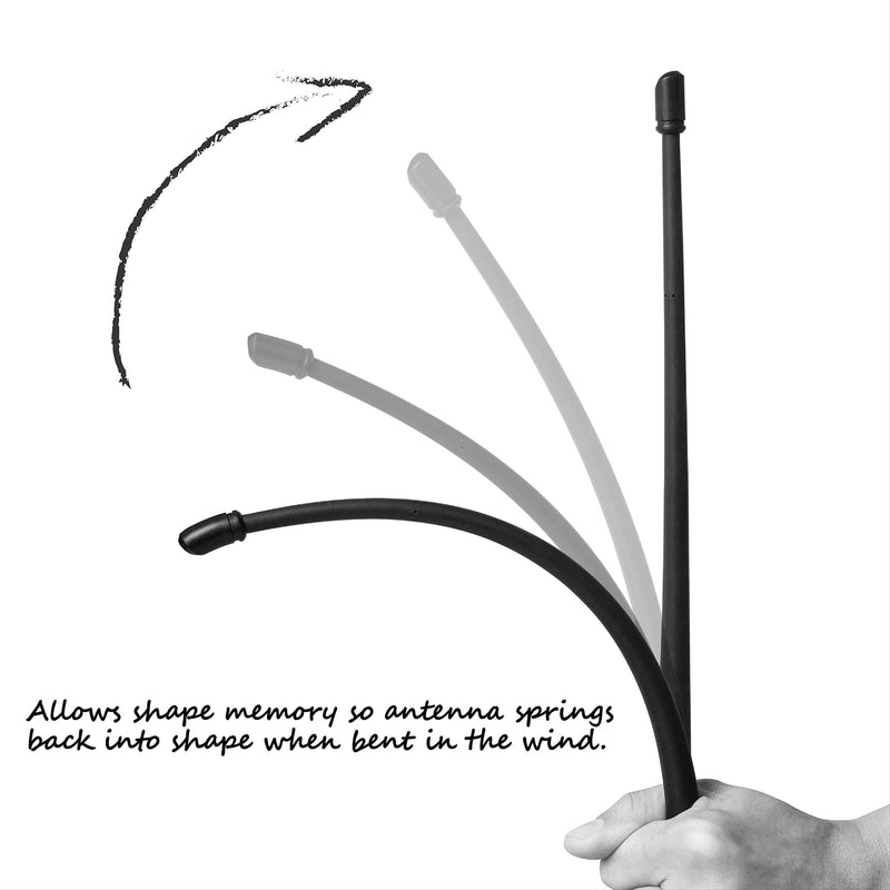 Rydonair Antenna Compatible with Chevy Silverado & GMC Sierra/Denali | 13 inches Flexible Rubber Antenna Replacement | Designed for Optimized FM/AM Reception Chevy & GMC