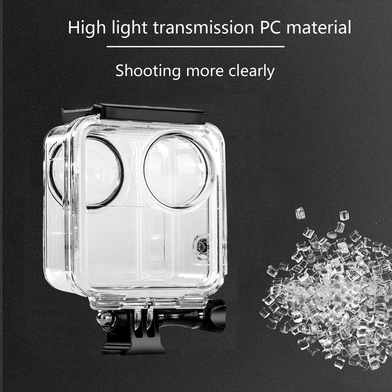 Waterproof Housing Case for Gopro Max Action Camera, Underwater Diving Protective Shell 30M with Bracket Accessories MAX waterproof case