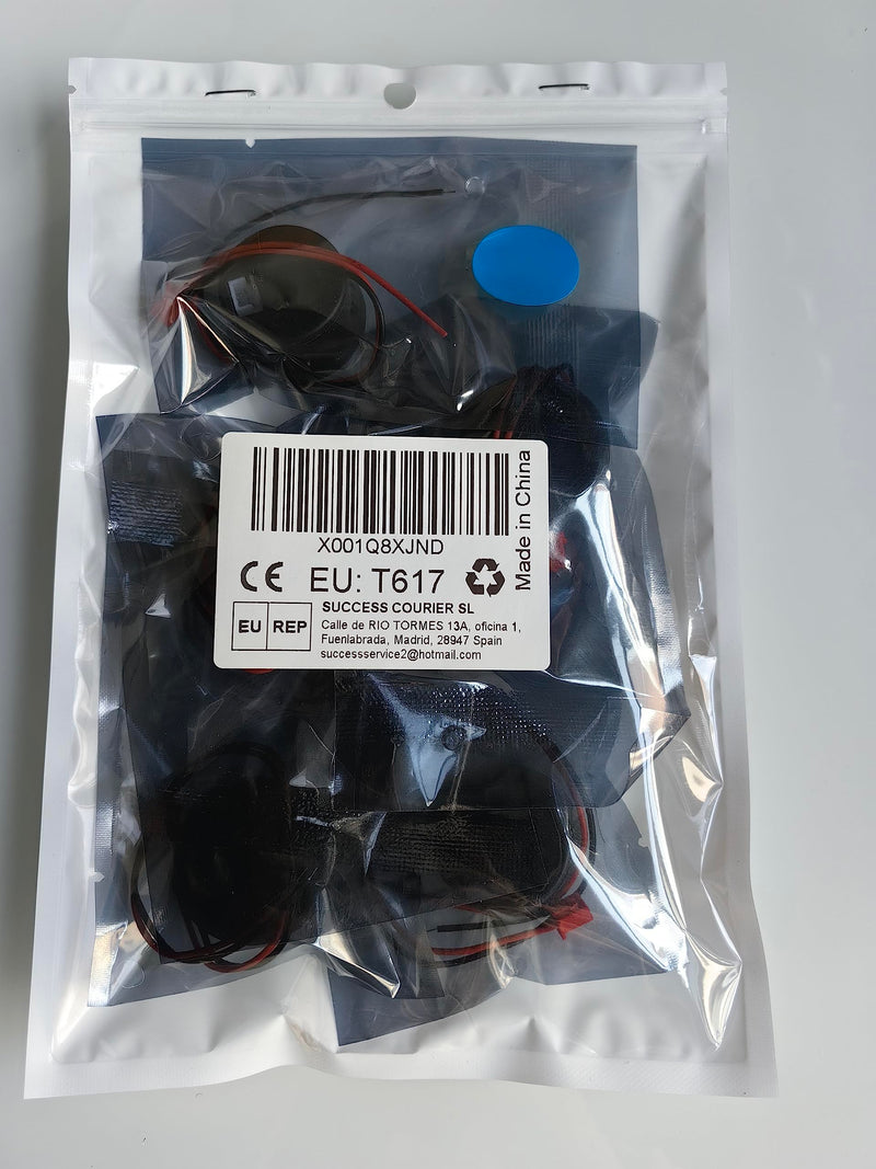 GTIWUNG 5 pieces digital voltmeter DC 4-100V, wires voltage meter 3-digit LED display, voltage display for car/motorcycle/truck/boat (blue) 5 pieces digital voltmeter DC 4-100V, blue