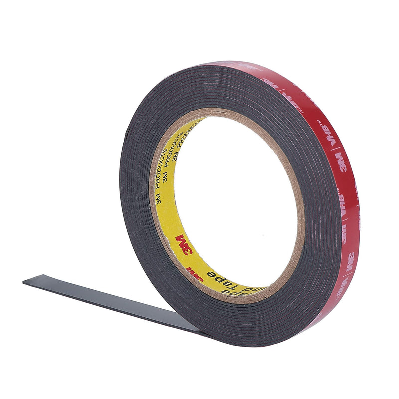 (1 Pack) 3M 0.5 Inch Width 15 Ft Length VHB 5952 Black Heavy Duty Multipurpose Double Sided Tape 1