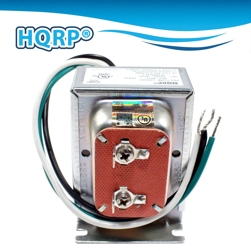 HQRP 16V 30VA Transformer Compatible with Zmodo Nest Eufy Nutone Ring Doorbell Hardwired Door Chime Power Supply Adapter Door-Bell 120v-to-16v Replacement, UL PRI:120V SEC:16V 30VA