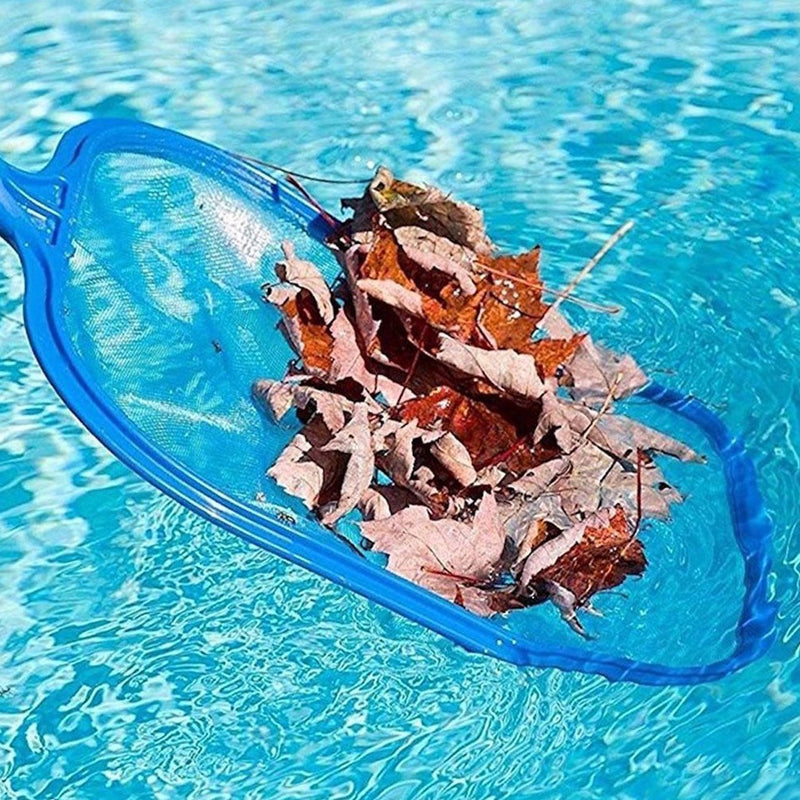 Sunnyglade Swimming Pool Cleaner Supplies/Professional Heavy Duty Pool Leaf Rake Fine Mesh Frame Net/Swimming Pool Cleaning Leaf Skim Net (Blue) Blue