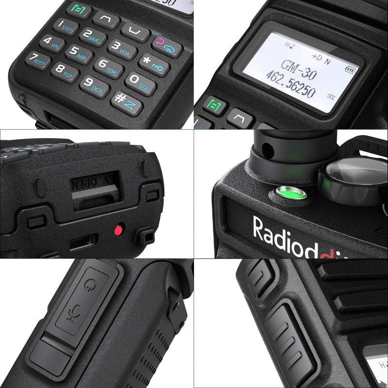 Radioddity GM-30 GMRS Radio, Handheld 5W Long Range Two Way Radio for Adults, GMRS Repeater Capable, with NOAA Scanning & Receiving, Display SYNC, for Off Road Overlanding