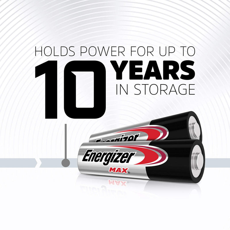 Energizer AA Batteries, Max Double A Battery Alkaline, 20 Count 20 Count (Pack of 1)