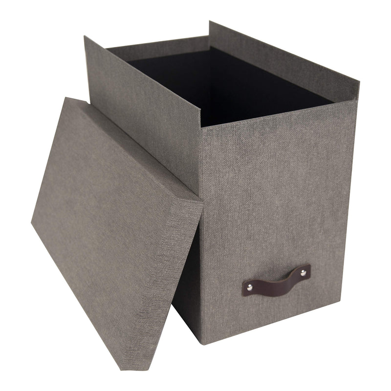Bigso John Box Desktop File, Grey Gray