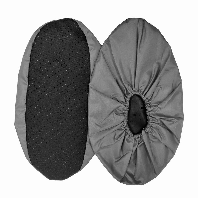 5 Pairs Waterproof Anti slip Washable Reusable Boots Cover Indoor Shoe covers (Medium, Grey) Medium