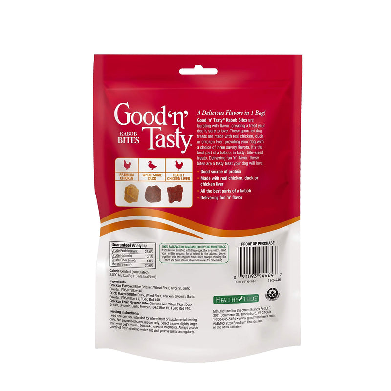 Good'n'Tasty Gourmet Dog Treats for All Dogs 4 Ounce (Pack of 1) Kabob Bites