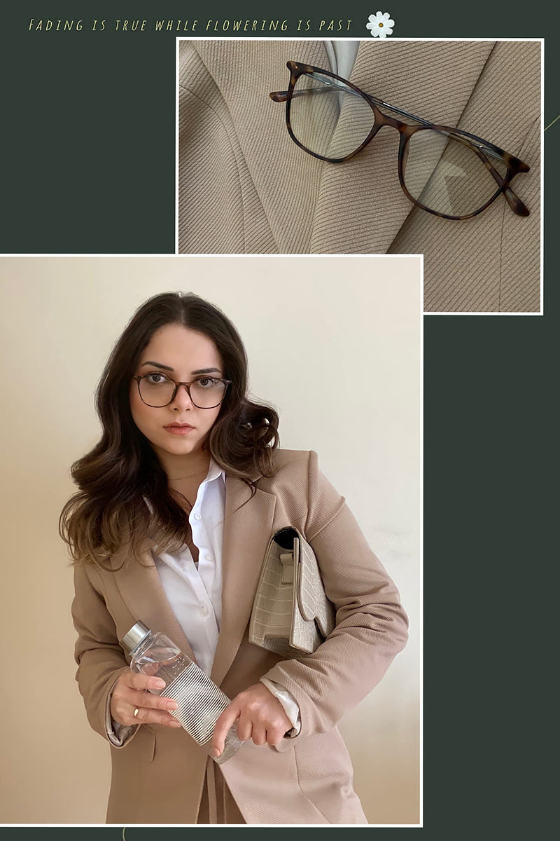 Fashion Cat Eye Blue Light Blocking Glasses Cute Light Glasses Colorful Frame Women Men Gael Grey