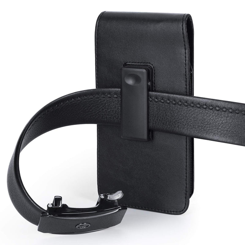 BECPLT Holster for Galaxy Z Fold 4 Leather 360 Rotating Belt Clip Pouch Case Cover for Samsung Galaxy Z Fold3 5G Galaxy Fold4 5G Galaxy Z Fold2 5G -Black