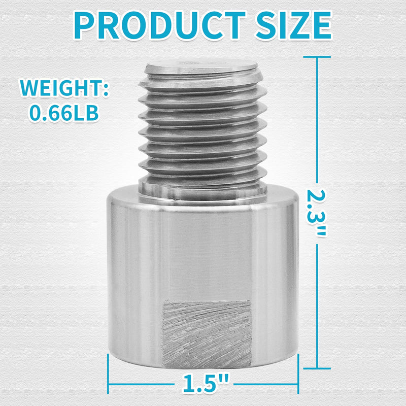 PNBO Woodworking Lathe Headstock Spindle Adapter, Converts FT 3/4" x 16 to MT 1" x 8 TPI