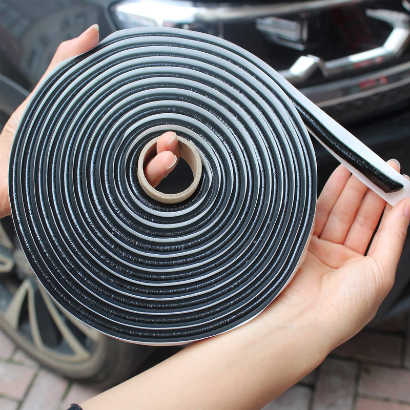 Yunpo Butyl Sealant Tape 4M/13Ft Waterproof Butyl Rubber Sealant for Car Headlamps Window Door Windshield Butyl Tape Black