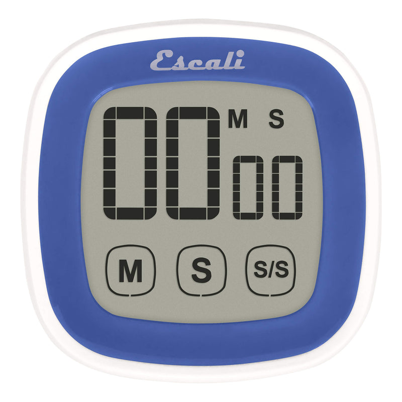 Escali Touch Screen LCD Display Digital Timer, Blue