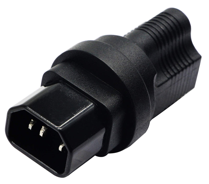 zdyCGTime 3 Prong USA C14 to NEMA 5-15R Plug Power Adapter for Standard Computer Power Adapter 10A/250V (IG-320) (NEMA 5-15R to IEC 60320-C14)(2 Pack)