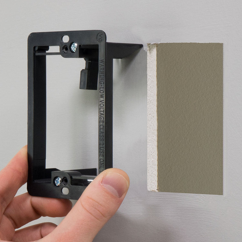 Low Voltage Mounting Bracket (1 Gang), Fosmon Low Voltage Mounting Bracket (Mounting Screws Included) Compatible with Telephone Wires, Network Cables, HDMI, Coaxial, Speaker Cables
