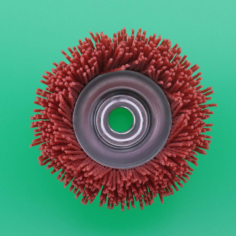Be In Your Mind Nylon Cup Brush Pack of 2 75 mm Nylon Filament Abrasive Wire Cup Brush Steel Internal Thread M14x2 for Removing Rust Metal Polishing Cleaning