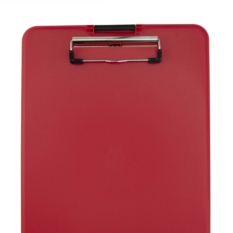 Saunders Slimmate Letter Size Storage Clipboard, Polypropylene, Red