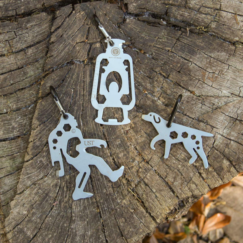 UST Tool-a-Long Multi-Tool Carabiners with Durable, Compact Stainless Steel Construction for Hiking, Kayaking, Camping, Travel and Outdoor Survival Lantern