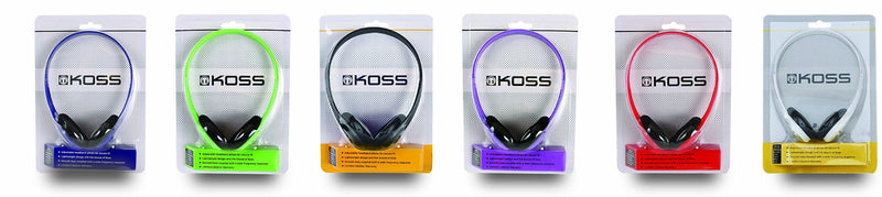 Koss KPH7 Lightweight Portable Headphone, Black Standard Packaging