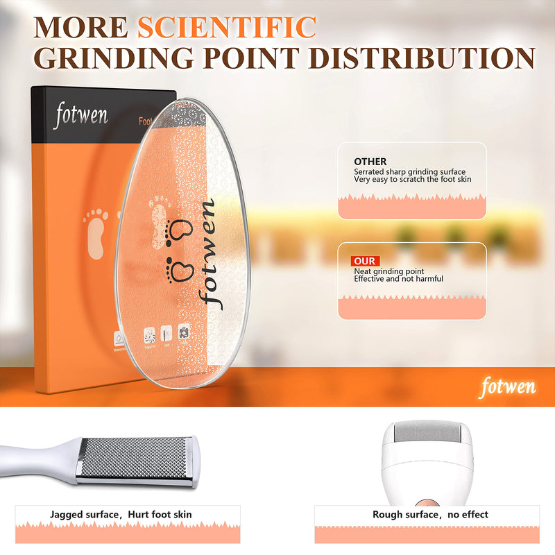 Updated 2021 Nano Foot Scrubber Callus Remover, Foot Care Pedicure Tool, fotwen Foot File with Nano-Level Grinding Points, Great for Dead Skin Removal, Cracking, Wet and Dry Feet (egg) egg
