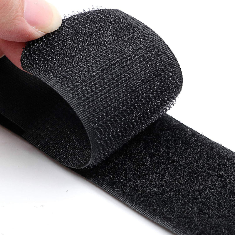 Reusable Cinch Straps 1" x 12" - 12 Pack, Multipurpose Quality Hook and Loop Securing Straps (Black) - Plus 2 Free Bonus Reusable Cable Ties 1" x 12"