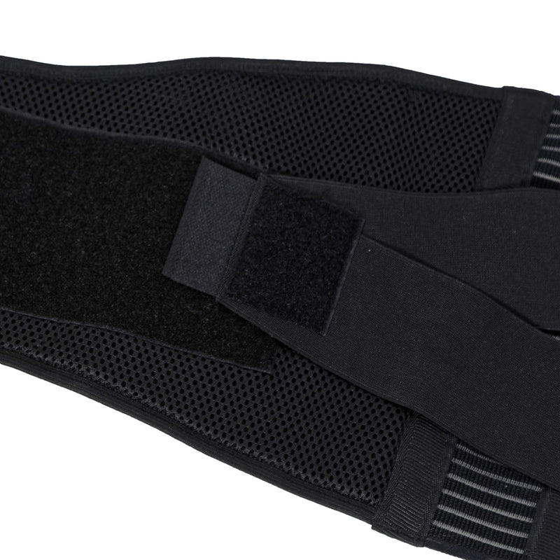 NeoTech Care Adjustable Compression Back Brace Lumbar Support Belt, Black, Size M Medium (Pack of 1)
