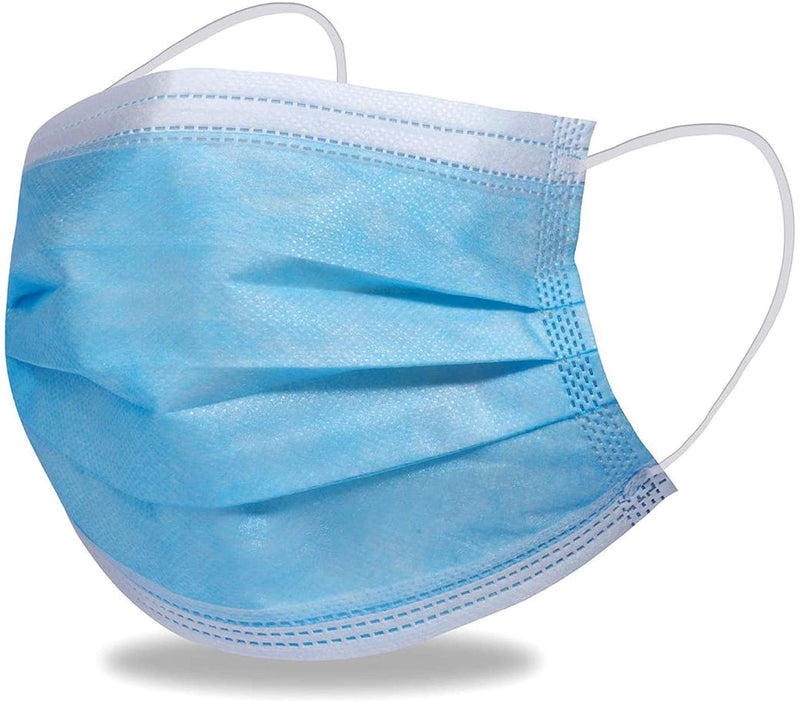 Face Mask - Breathable, Premium Designed Mask with Longer Earloops Disposable Mask for Indoor and Outdoor Use 100 Count (Pack of 1) Blue