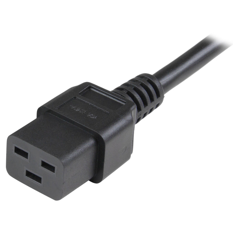 StarTech.com 3 ft Heavy Duty 14 AWG Computer Power Cord - C19 to C20 - 14 AWG Power Cable - IEC 320 C19 to IEC 320 C20 Extension Cord 3ft