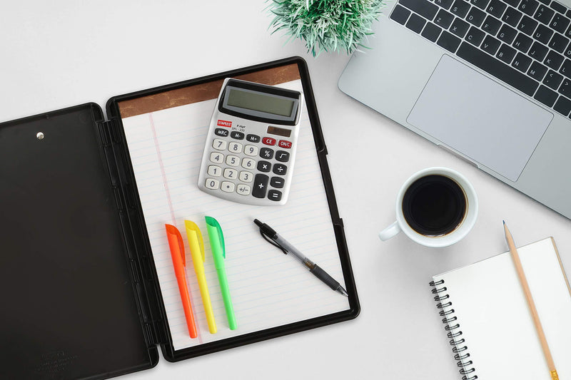 Dexas 3517-91 Slimcase 2 Storage Clipboard with Side Opening, Black